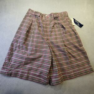 Vintage Deadstock Fundamental Things Shorts Girls Size 14 Plaid Pleated
